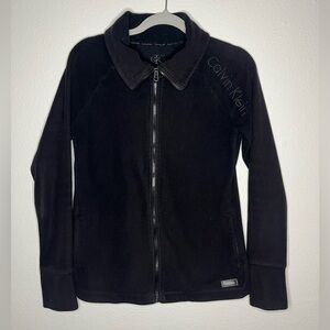 Calvin Klein Black Fleece Jacket 🖤✨ (Size S)